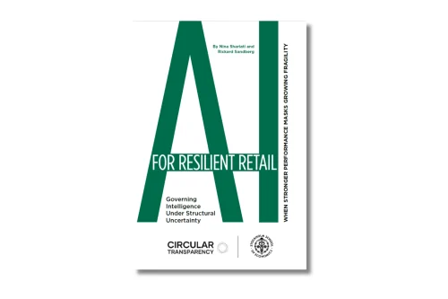 Framsidan på en rapport